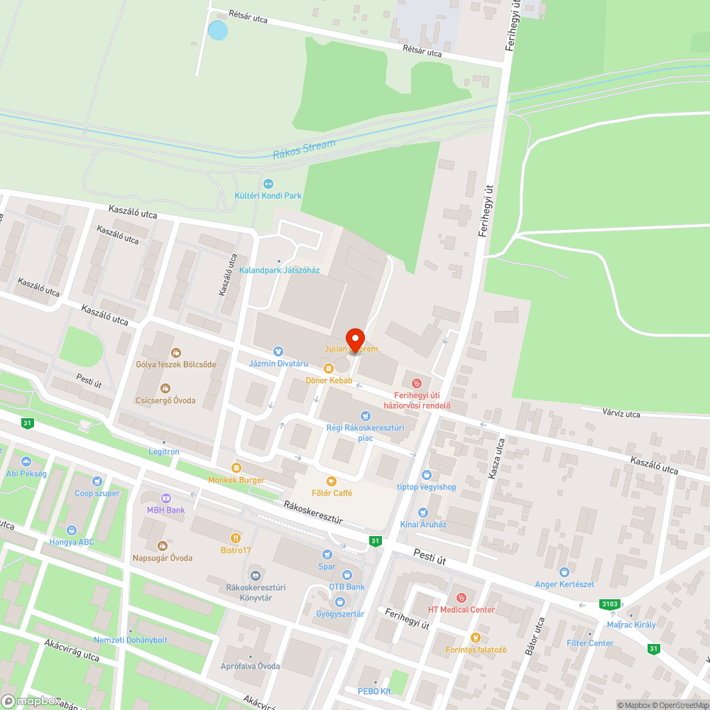 Időszakosan előforduló szabálytalan parkolás bejelentés helye