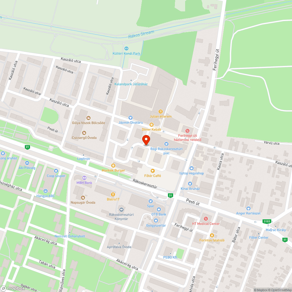 Rendszeresen előforduló szabálytalan parkolás bejelentés helye