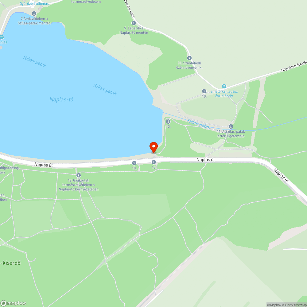 Naplás tavi ösvény felújítása bejelentés helye