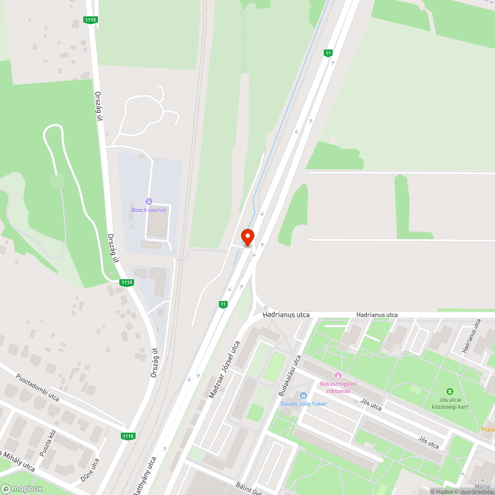 Lekopott sávok, szétszakadt úttest bejelentés helye