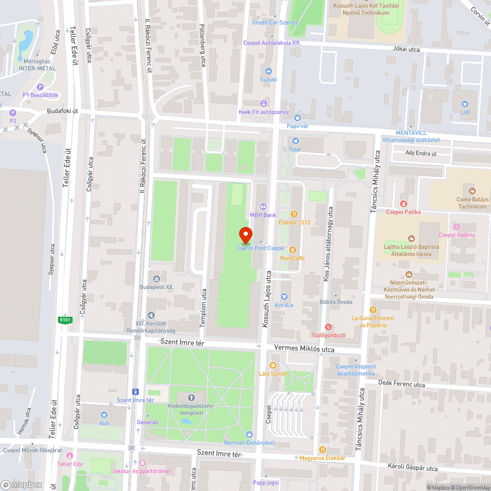 Elhagyott, megrongálódott jármű bejelentés helye