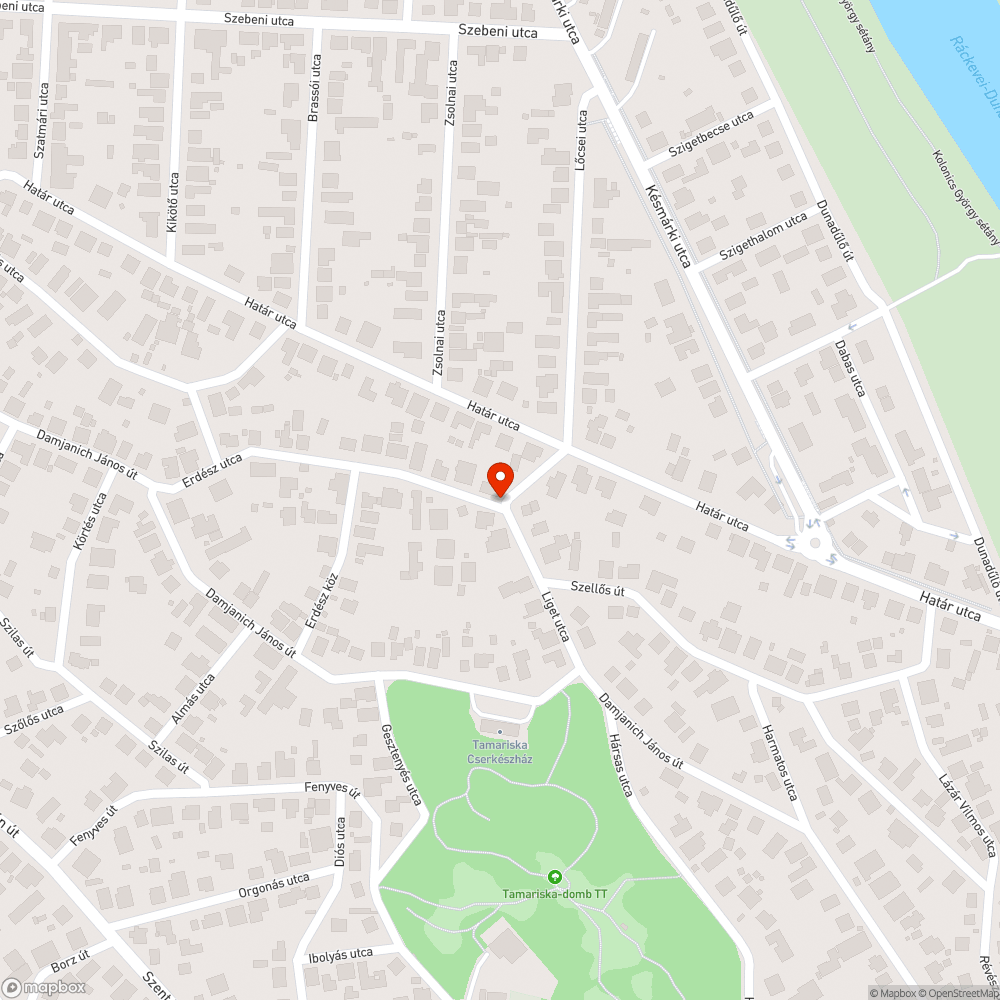 Nem belátható jobbkezes utca bejelentés helye