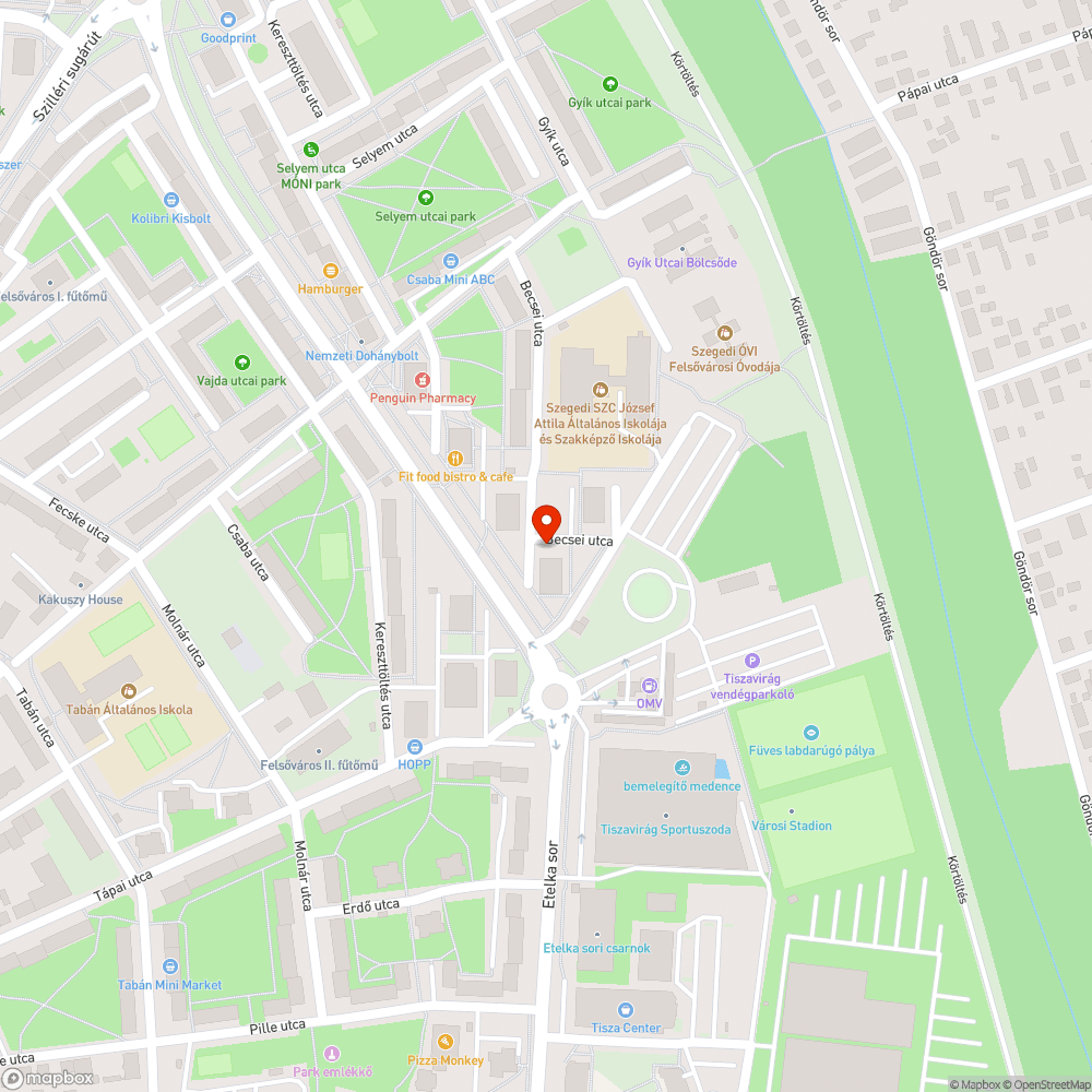 Elhagyott jármű bejelentés helye