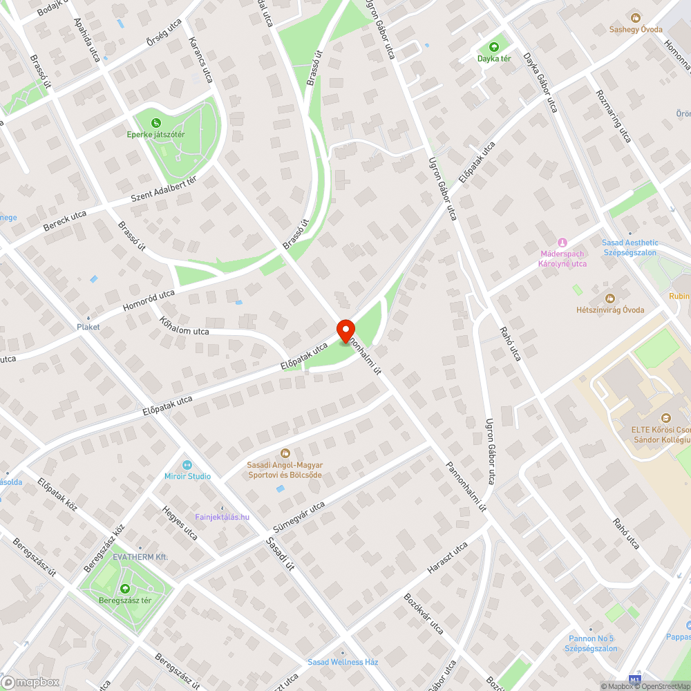 Graffitis pad bejelentés helye