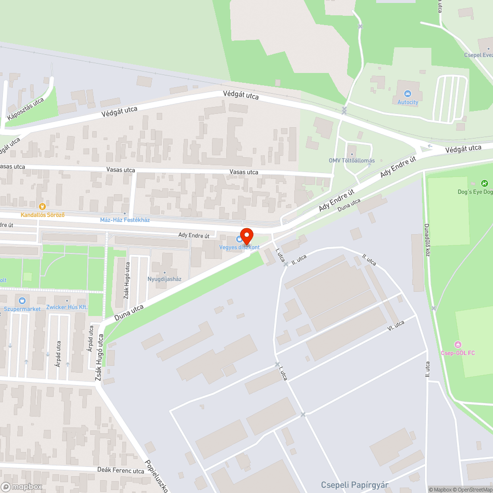 Duna utcai úthibák bejelentés helye