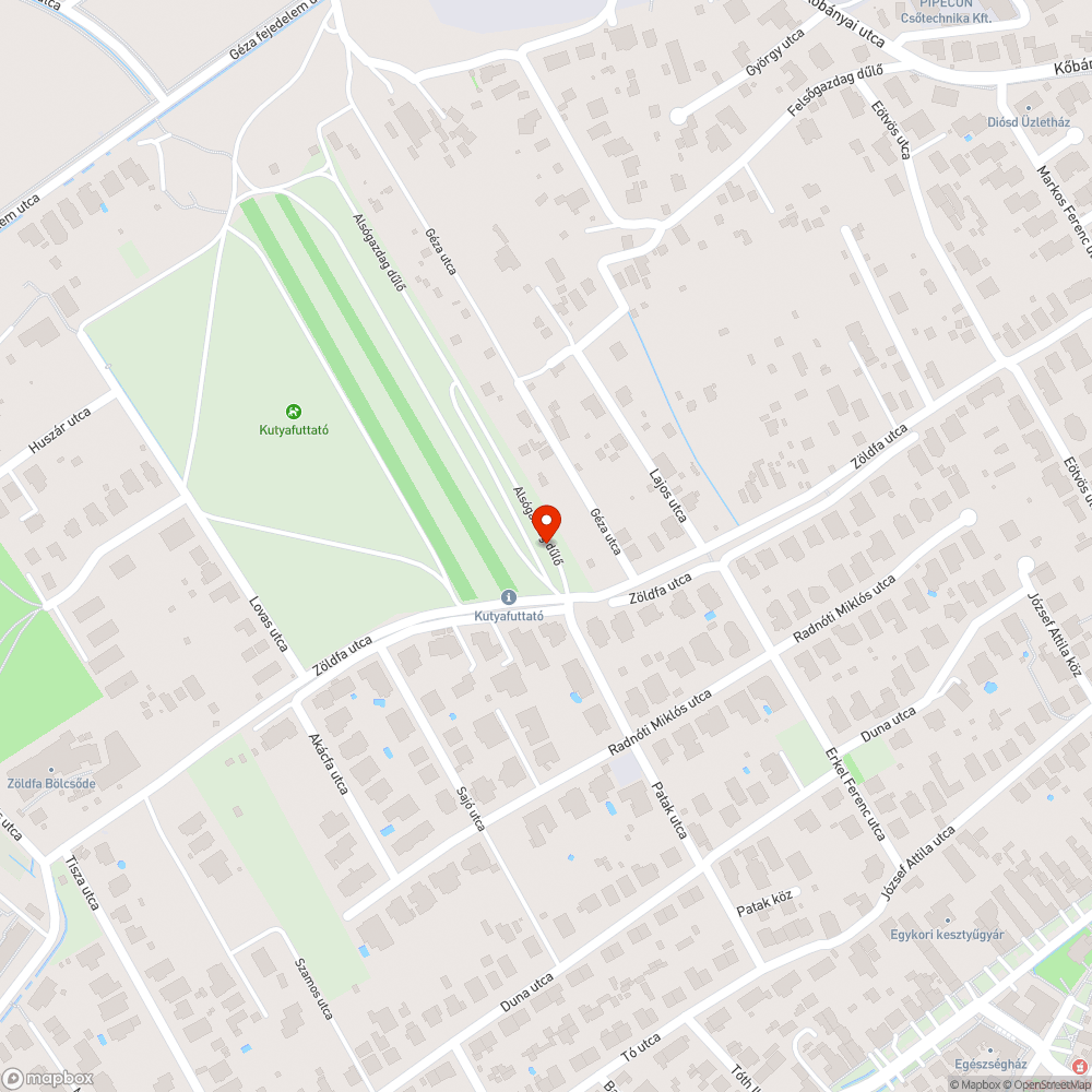 Kutyafutin bontott anyag bejelentés helye