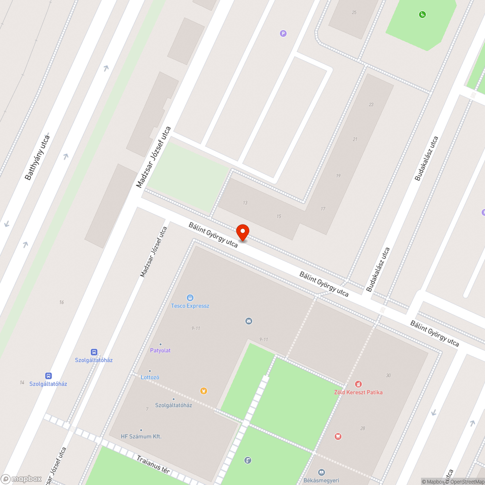 Megdőlt tábla bejelentés helye