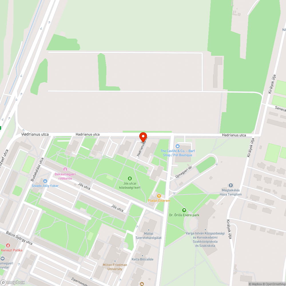 Kátyú bejelentés helye