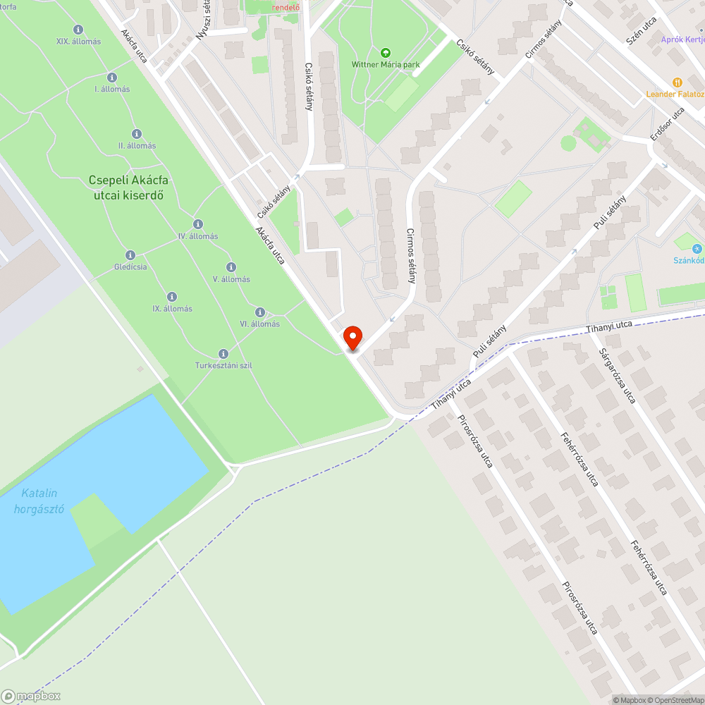 Kiégett bejelentés helye