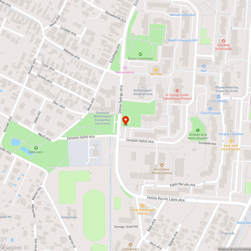 Kiégett lámpa bejelentés helye