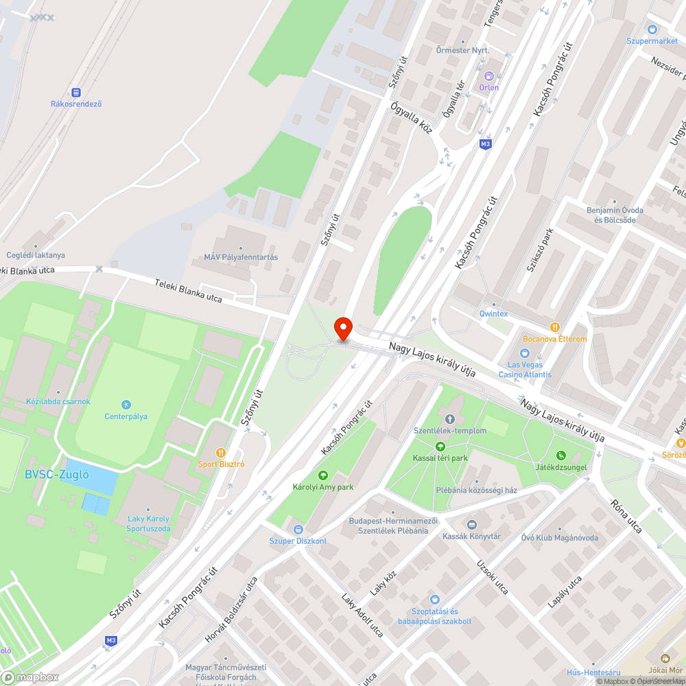 Úttorlasz bejelentés helye