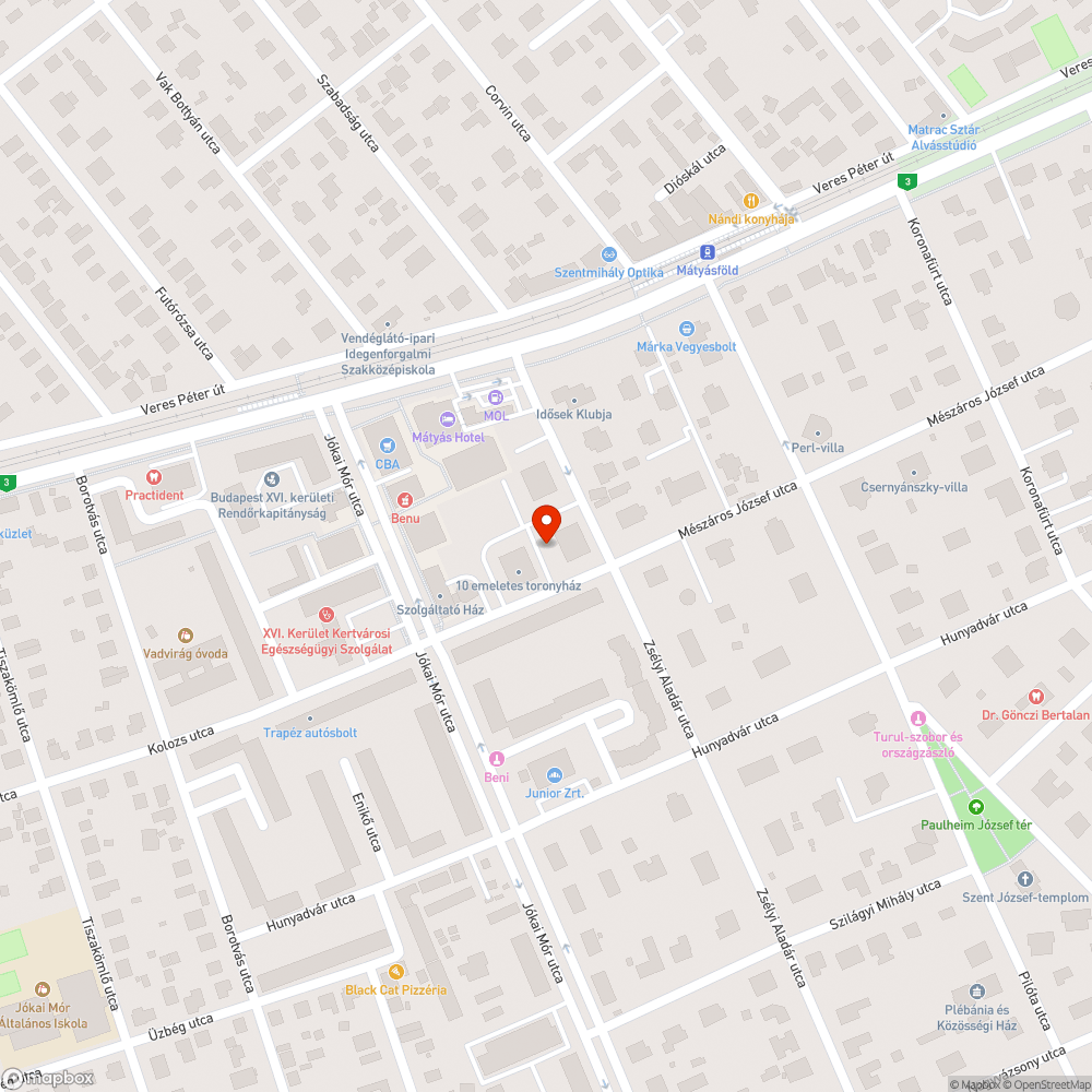 Parkolás bejelentés helye