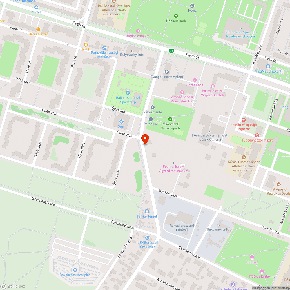 Járdára omló támfal bejelentés helye