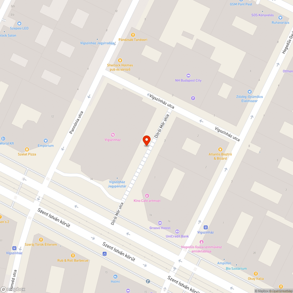 Az utcai lámpák nem üzemelnek bejelentés helye