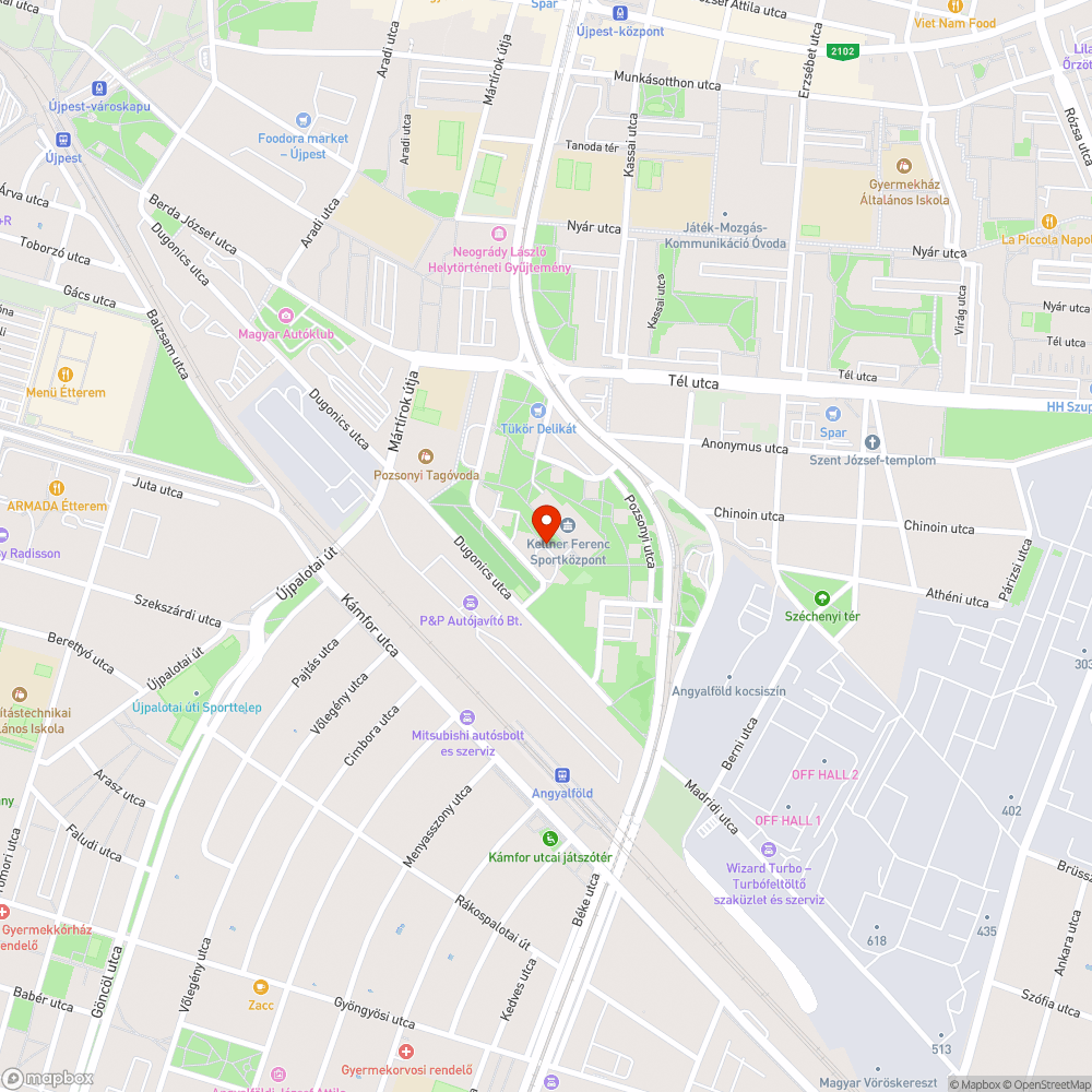 Üzemképtelen jármű a zsúfolt parkolóban bejelentés helye