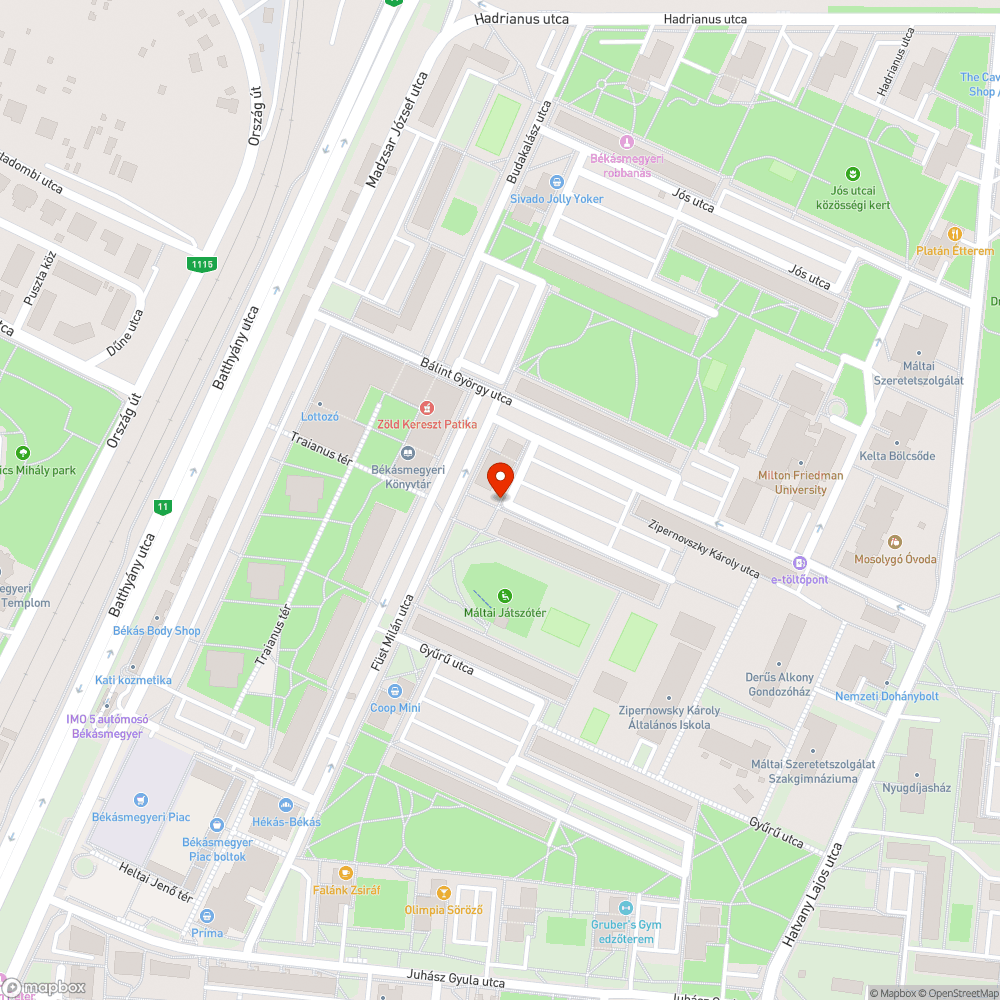 Hiányzó szemetes bejelentés helye