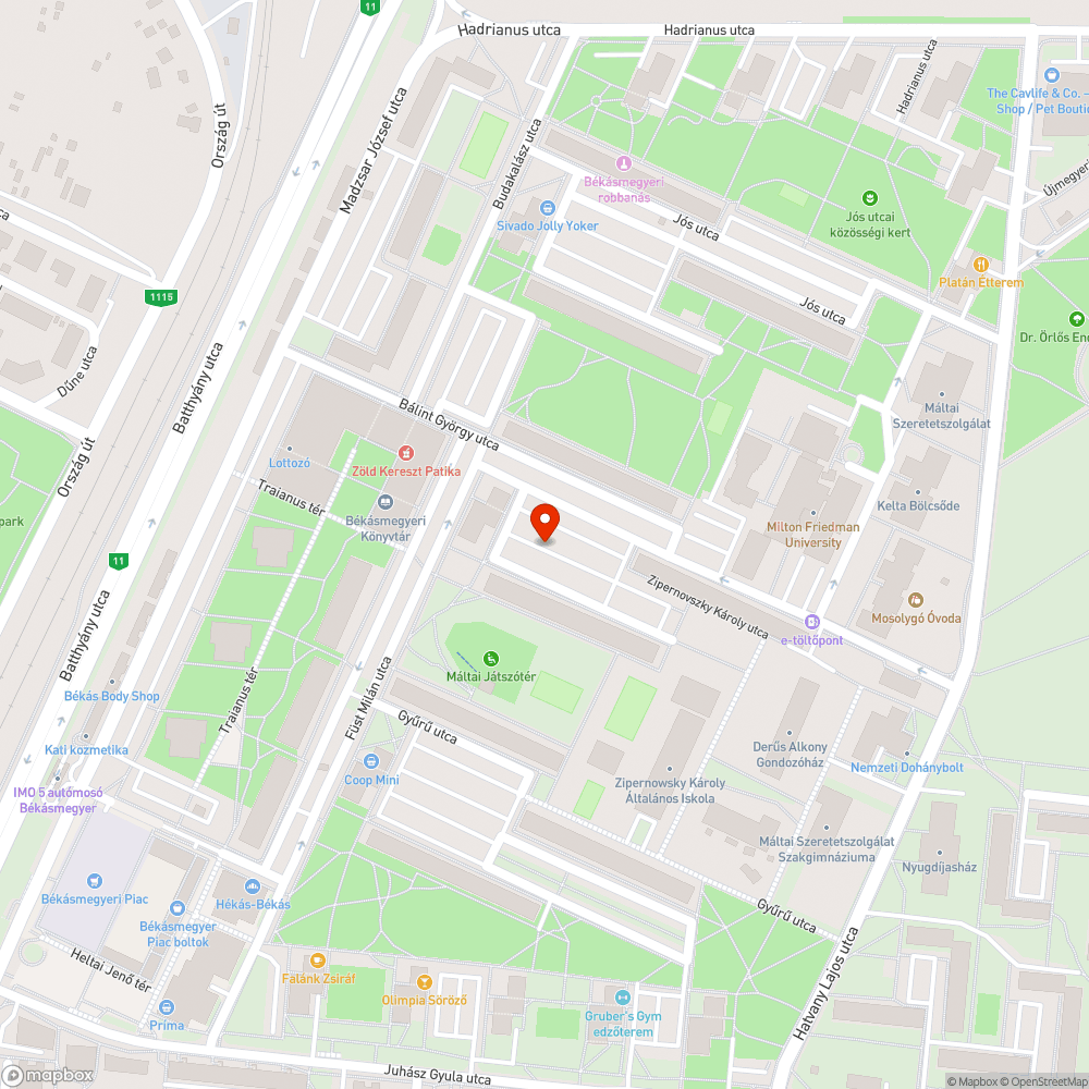 Kiégett lámpa bejelentés helye