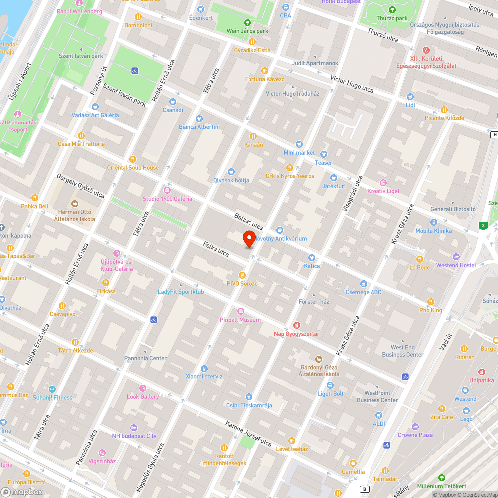 Szemét az utcán bejelentés helye