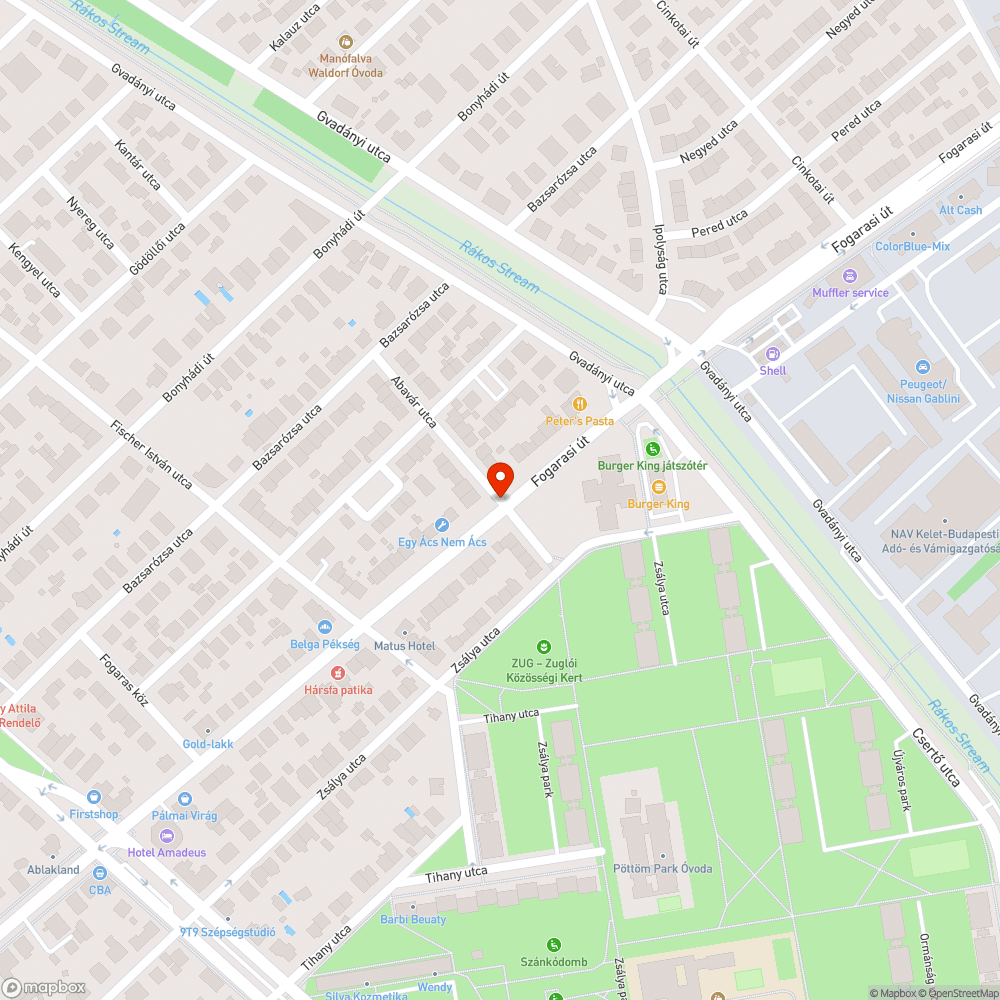 elhagyott kanapé bejelentés helye