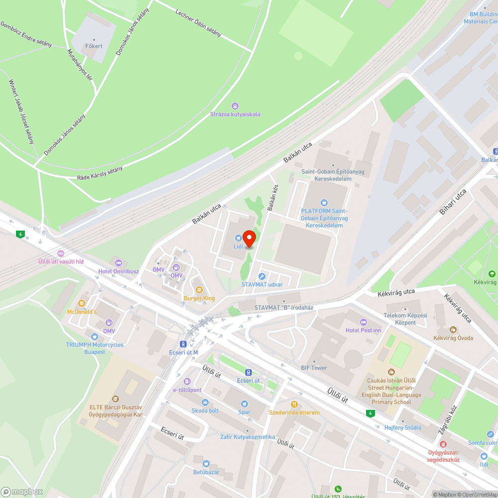 Balesetveszélyes kátyú bejelentés helye