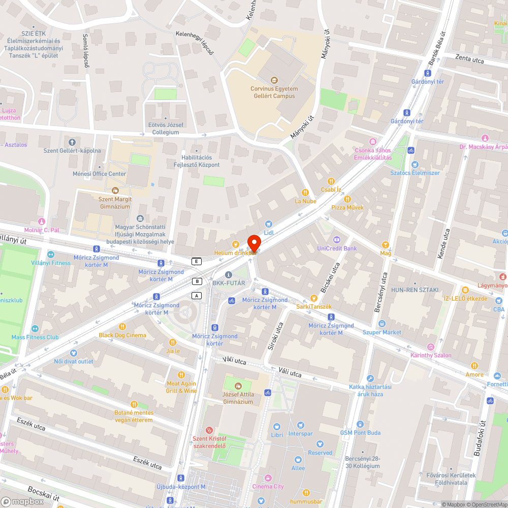 Botlásveszélyes járda bejelentés helye