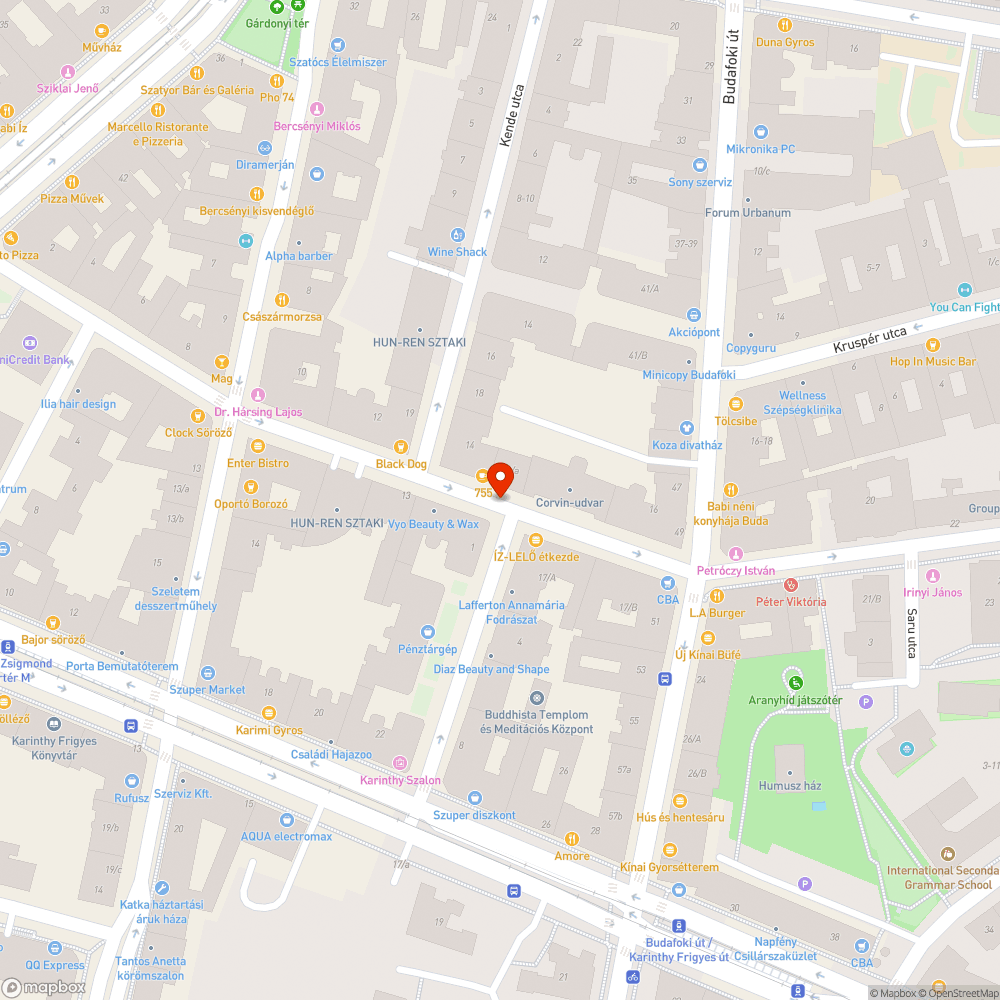 tábla nélküli oszlop - Lágymányosi u. 14 bejelentés helye