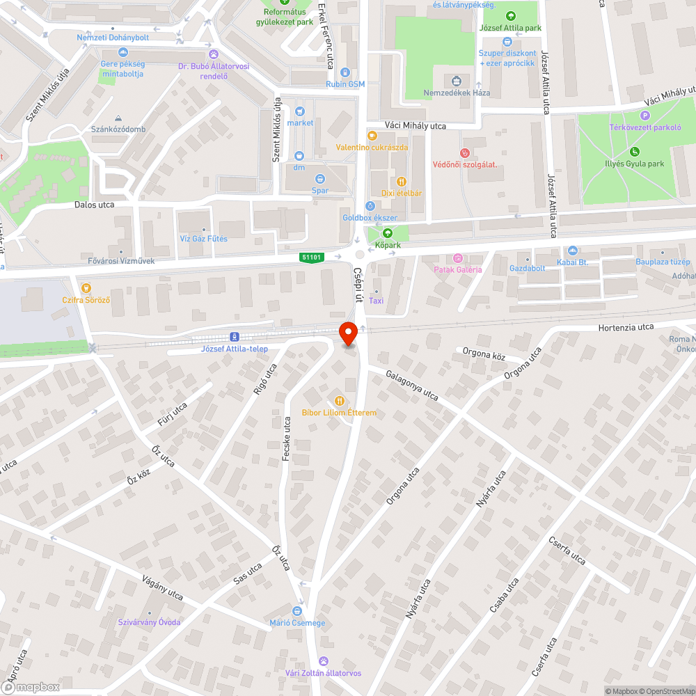 Hiányzó szemetes bejelentés helye