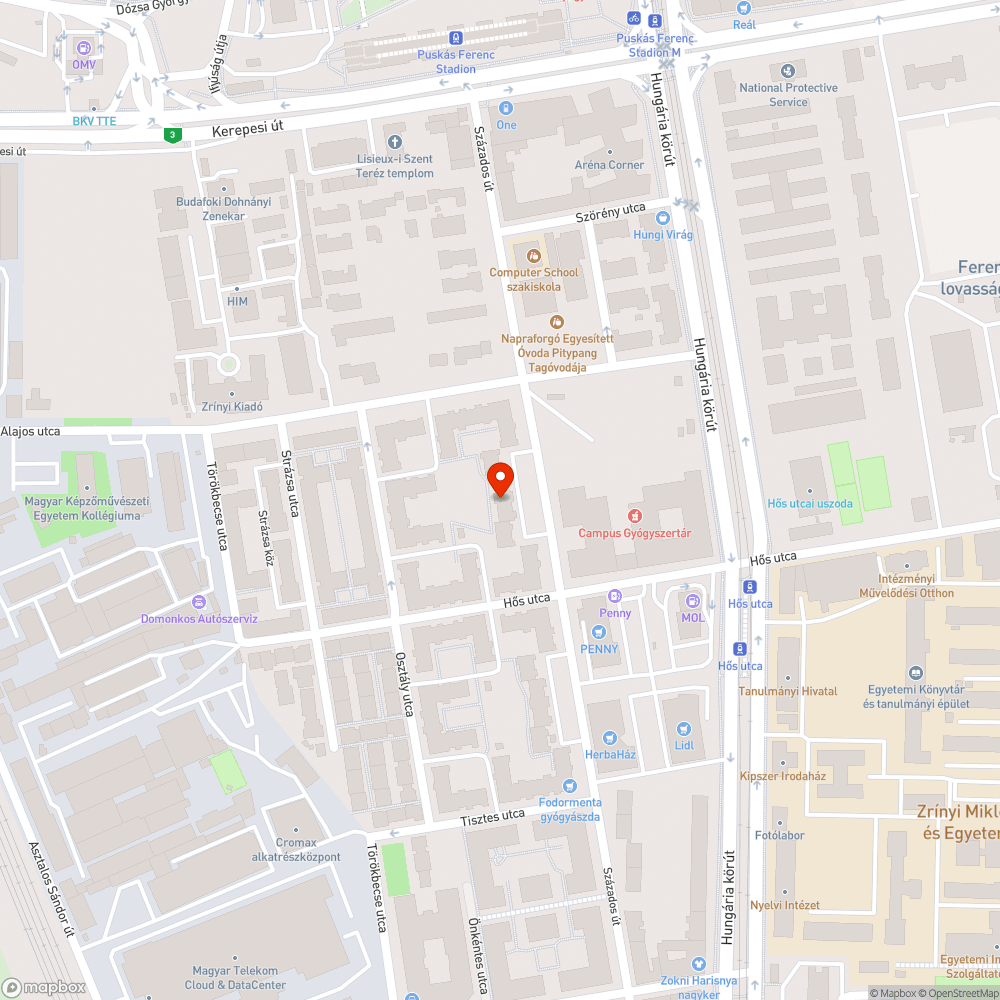 Megsüllyedt közmű szekrény bejelentés helye