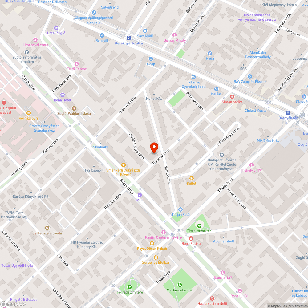 Elhagyott kuka bejelentés helye