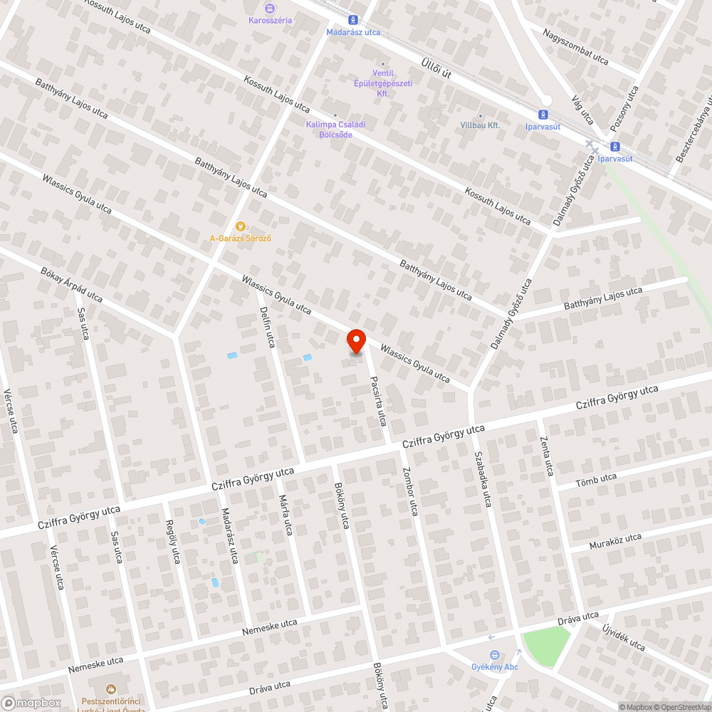 Süllyedő közmű bejelentés helye