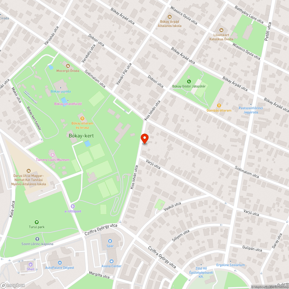 Botlásveszélyes fedlap bejelentés helye