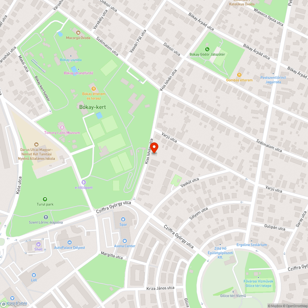 Süllyedő közmű bejelentés helye