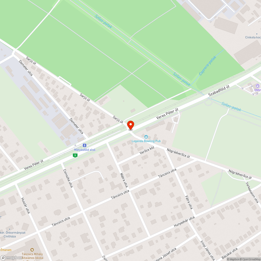 Kidőlt jelzőtábla bejelentés helye