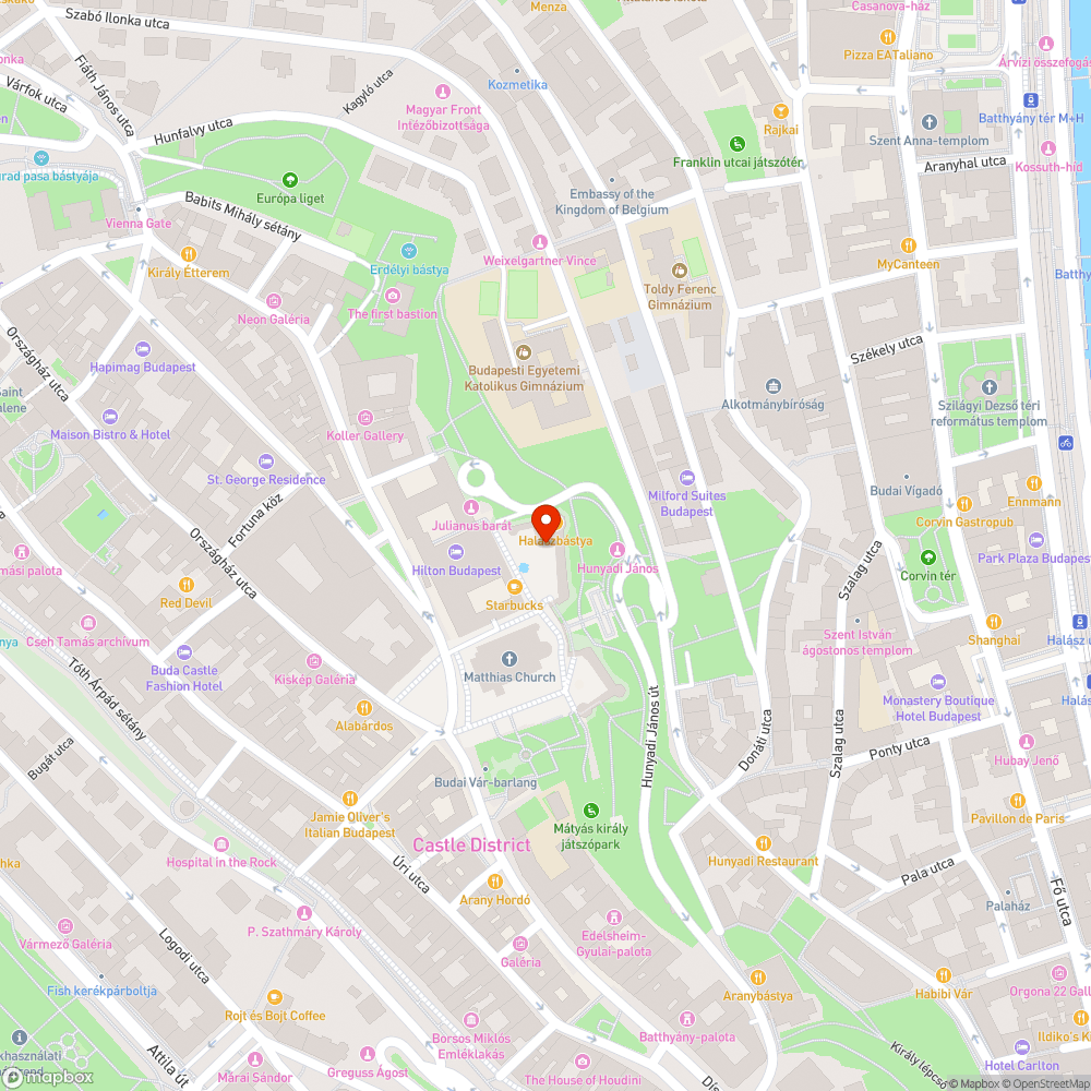 Halászbástya bejelentés helye