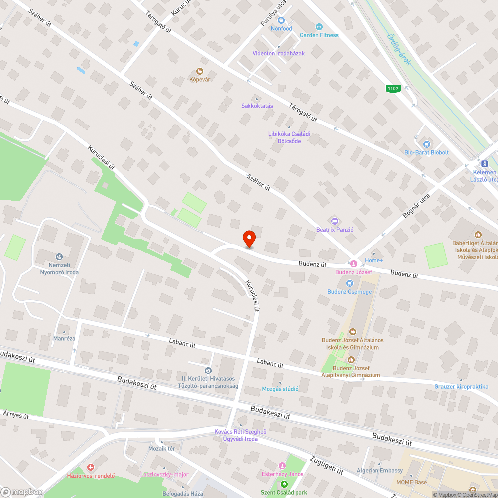 Budenz út szokásos kátyúi bejelentés helye