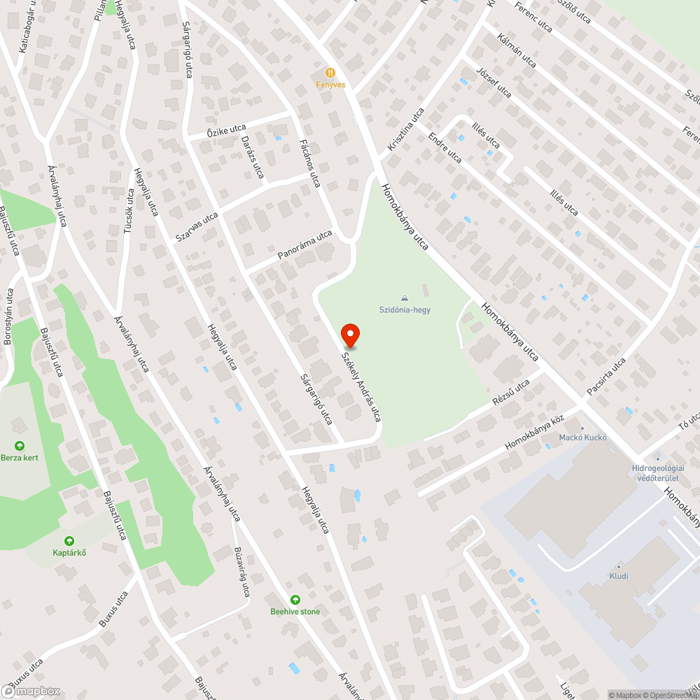 Járhatatlan utca bejelentés helye