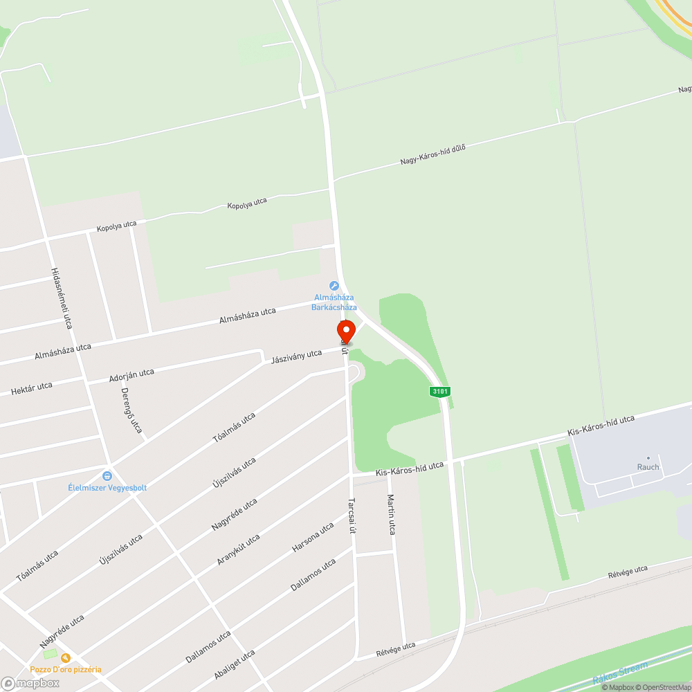 Felhajtó az M0-ra bejelentés helye