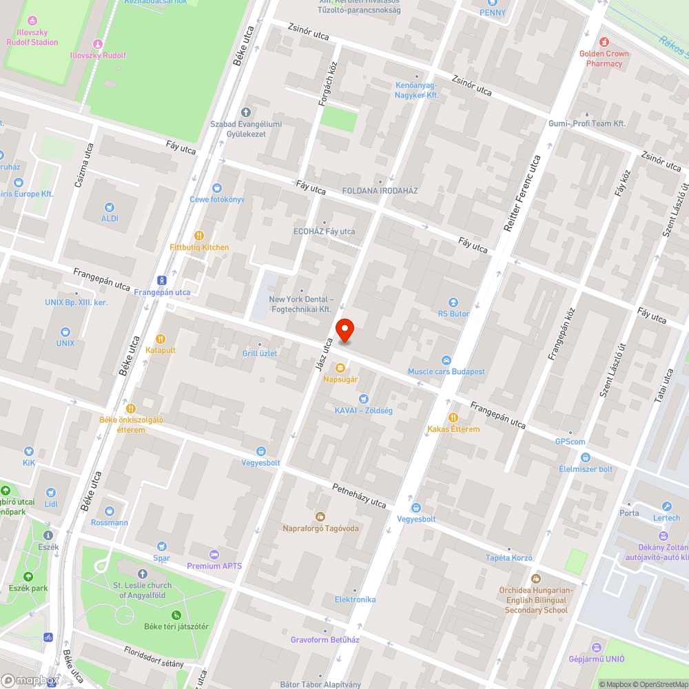 Építkezés során tönkretett járda bejelentés helye