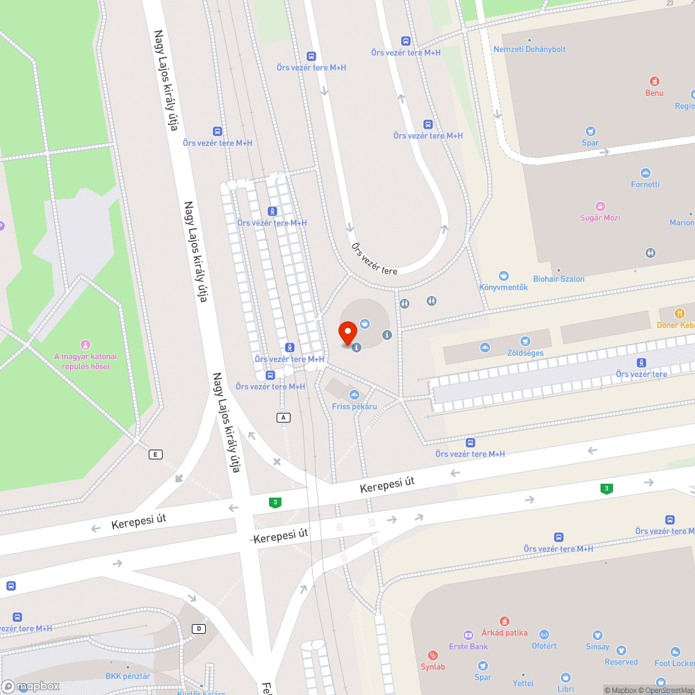 Kiégett lámpa bejelentés helye