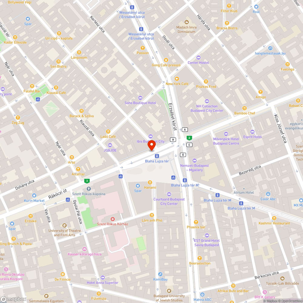 Kátyú BP Blaha bejelentés helye