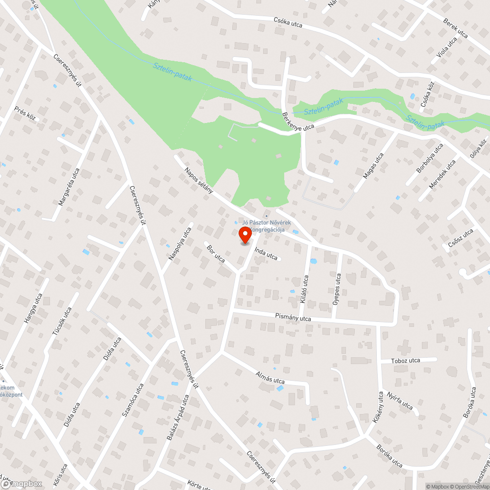 Úthiba bejelentés helye