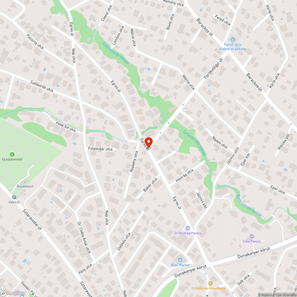 Kátyú bejelentés helye