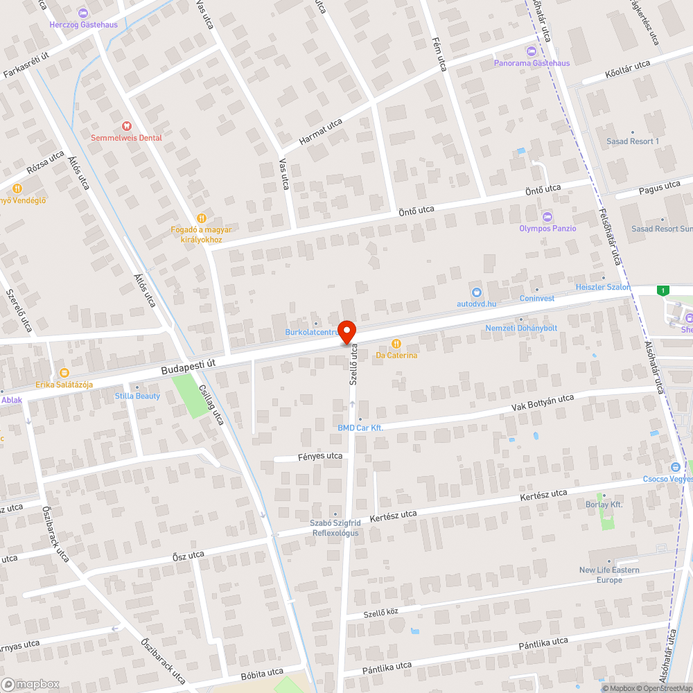 Kátyú bejelentés helye