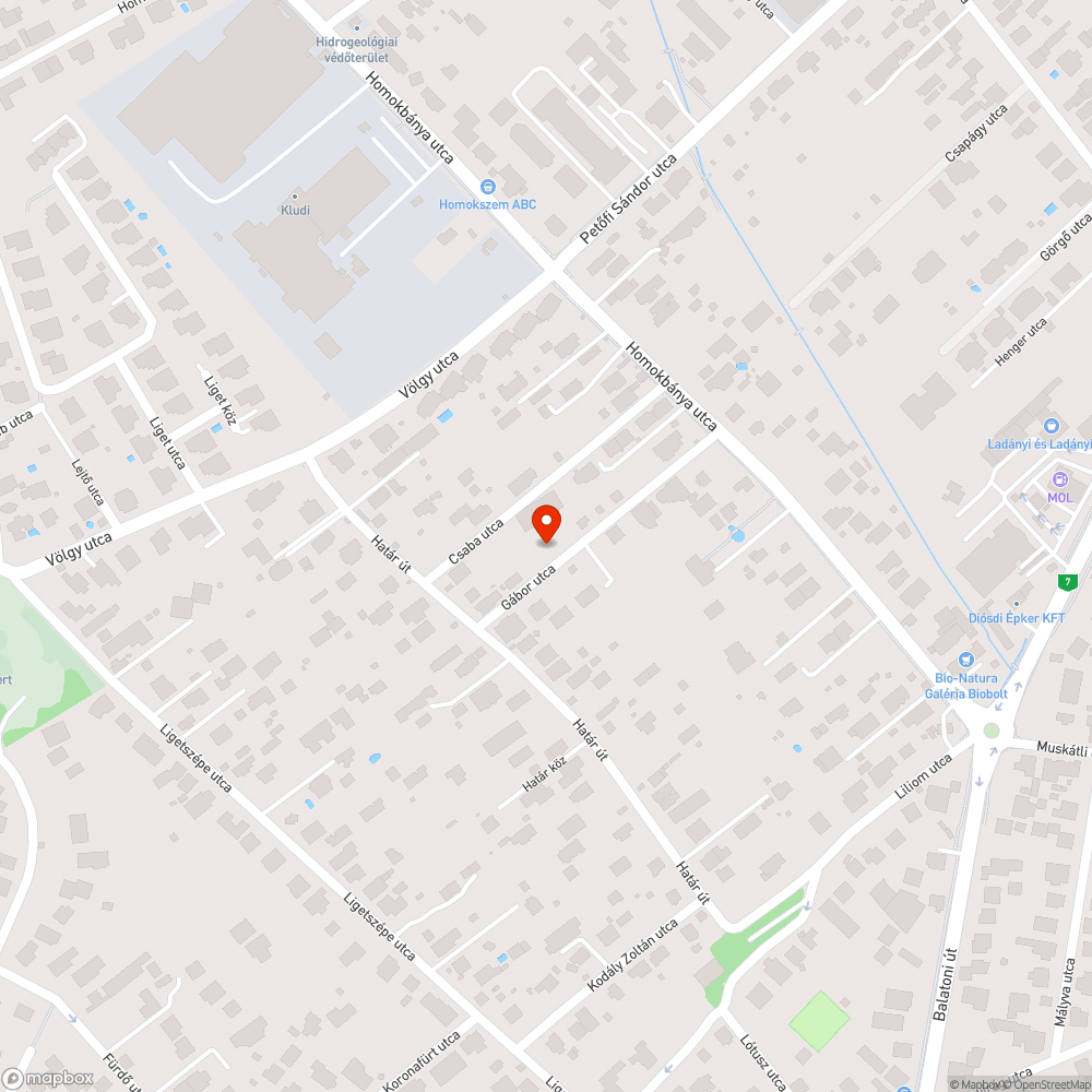 Óriási kátyu bejelentés helye