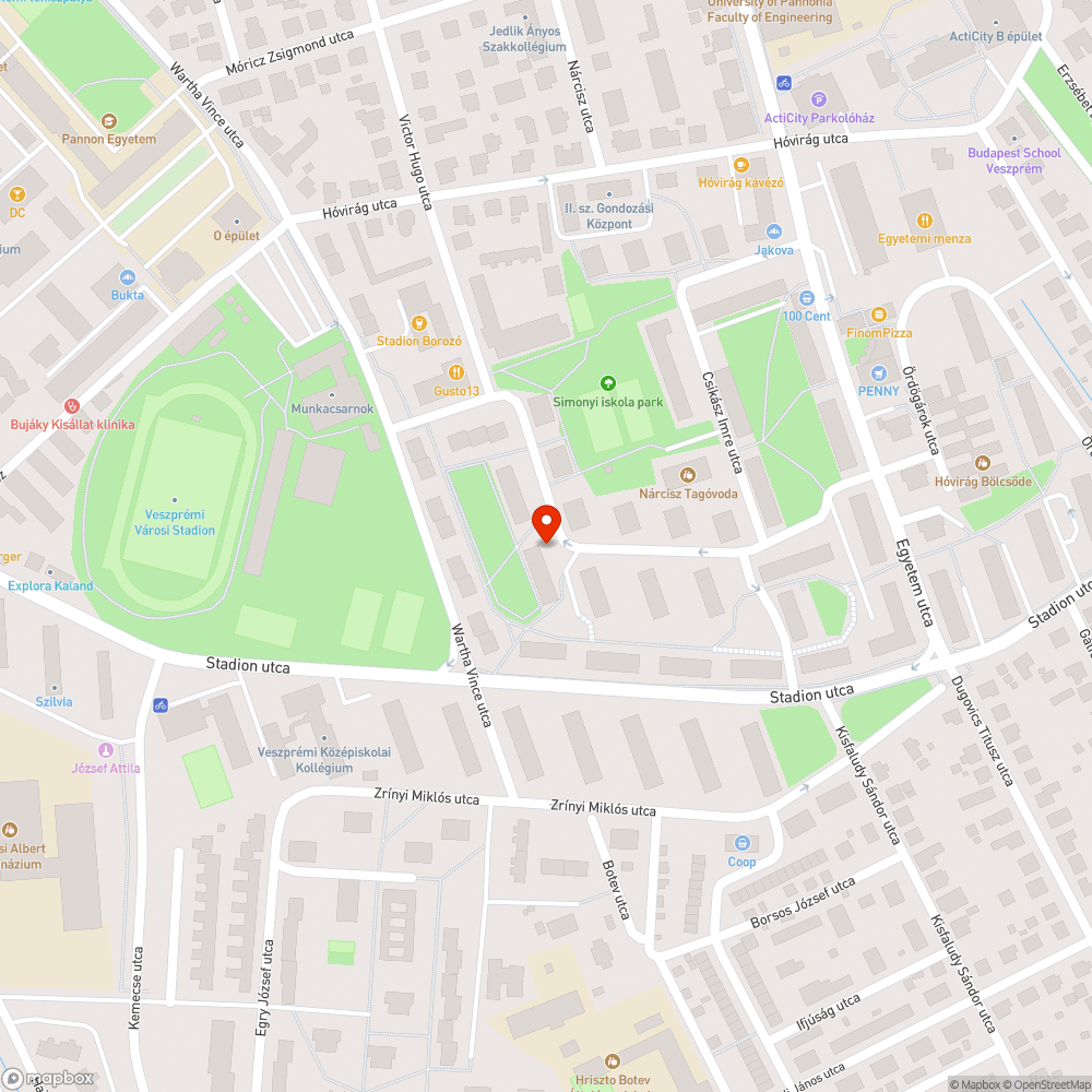 Törött szemetes konténer bejelentés helye