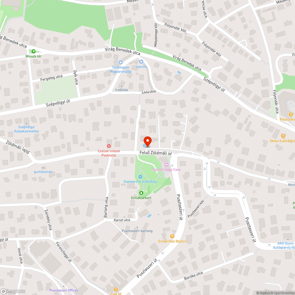 Parkolási probléma a Felső Zöldmáli úton bejelentés helye