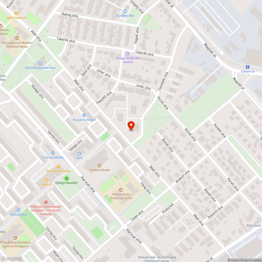 Egy kidobott szőnyeg meg szemét bejelentés helye