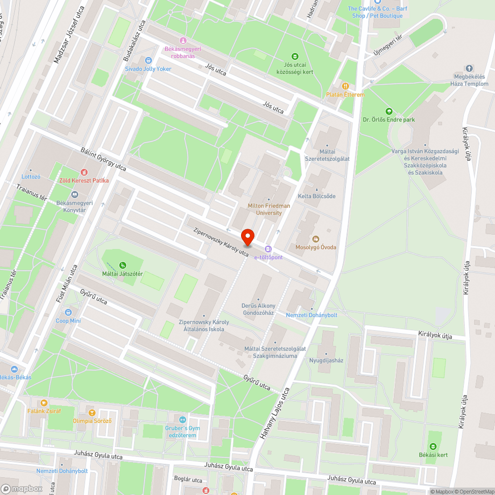 Törött oszlop bejelentés helye