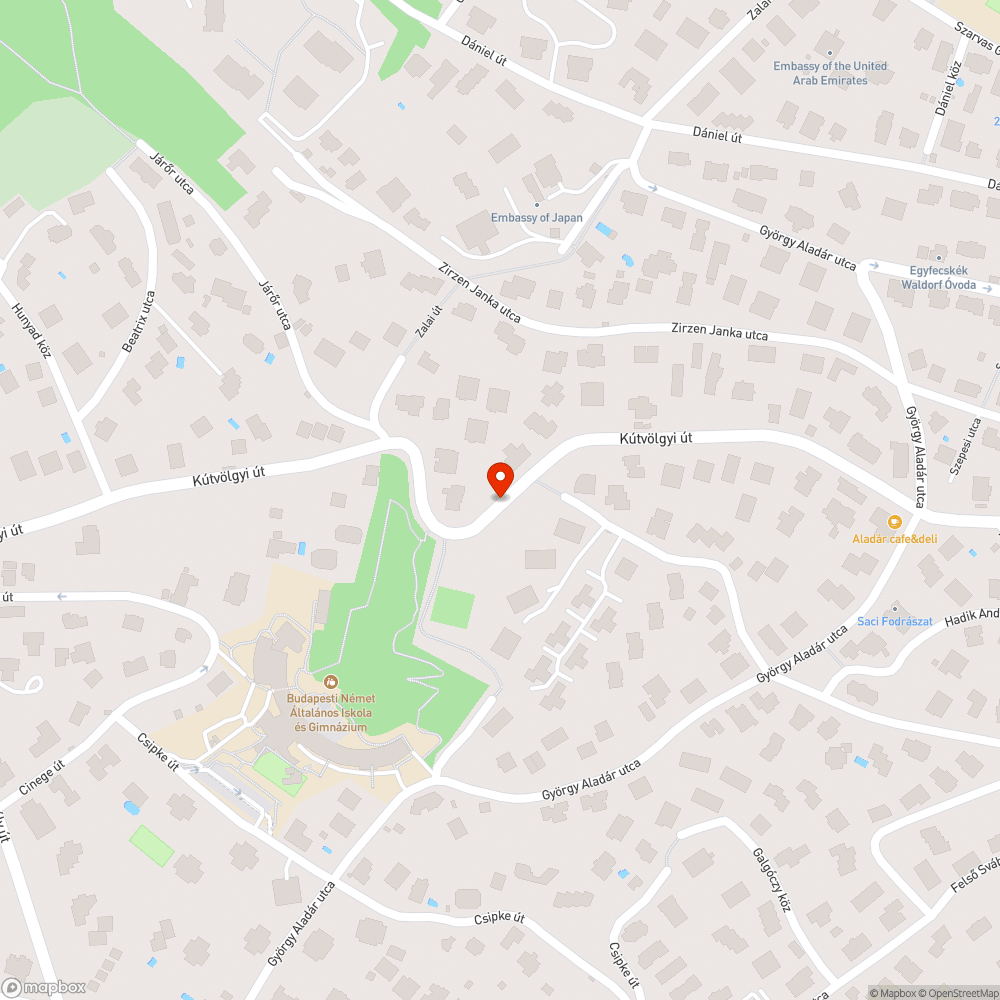 Nagyon hiányzik egy zebra a Kútvölgyi úton bejelentés helye