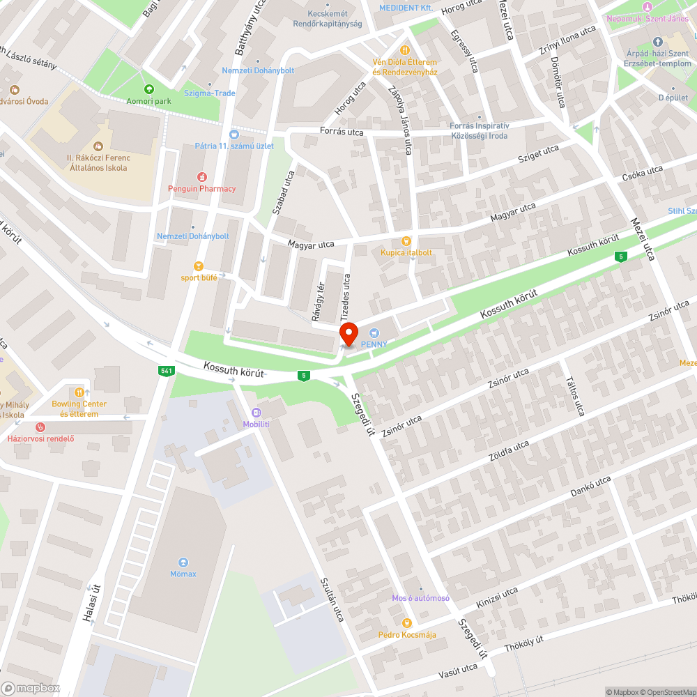 Veszélyes aknatető, gödör bejelentés helye